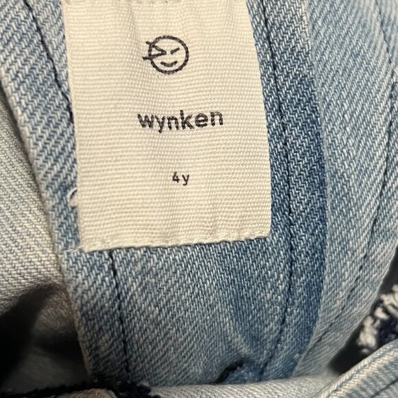 Wynken Blue  Denim Jumper Dress Girls Size 4 Jean 100% Cotton - Picture 5 of 6